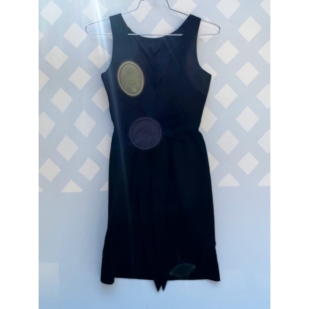 Another Ann Barry Jr. Womens A Line Dress Black Belted Sleeveless Vintage 11 (S)